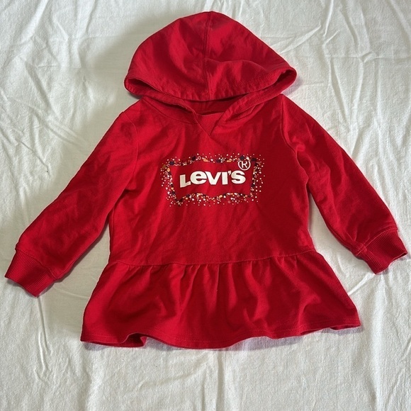 Levi's - 18 months - hooded pullover dress with levis logo silkscreen - Picture 1 of 4
